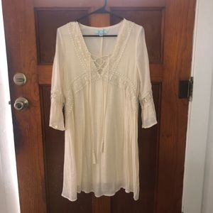 Off White boho dress